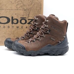 NEW Oboz Bridger 8" Insulated B-Dry Waterproof Hiking Shoes Men's 82001